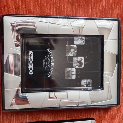 Photo frames new, small, silver, Italian