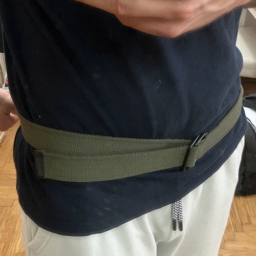 Military Style Belt khaki, like new, 125 cm