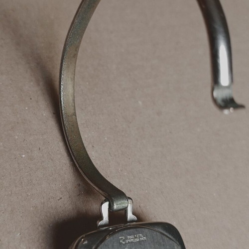 Regency wristwatch used, 17 jewels, silver, bracelet strap, not working