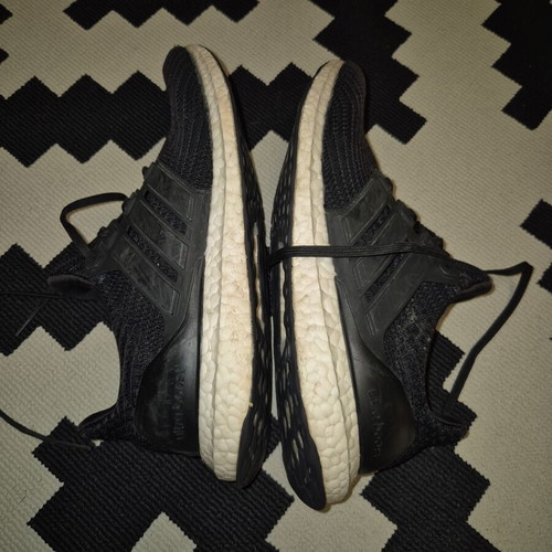 Adidas Ultraboost black running shoes, size 42
