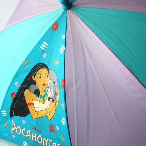 Disney Pocahontas Kids Umbrella new, vintage 90's, blue