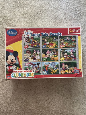 Disney Junior 9 Puzzle Set like new, 390 pieces