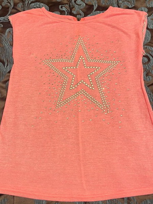 Blouse one size pink like new