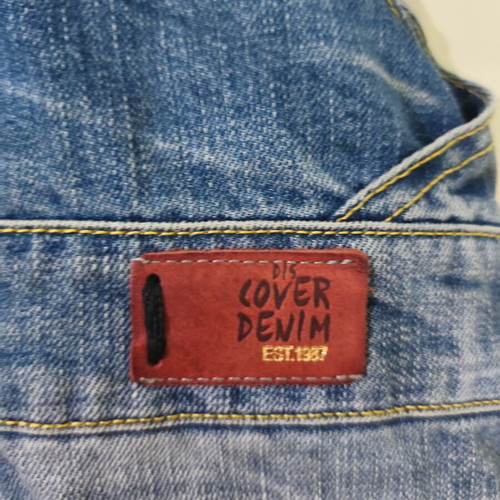 Denim overalls distressed look, size XS-S, like new