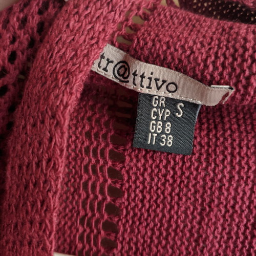 Bordeaux asymmetric Attrativo cardigan used