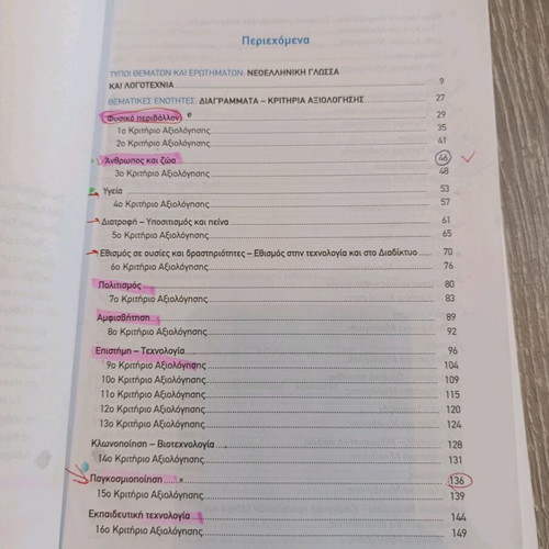 Modern Greek Language and Literature 70 Evaluation Criteria used