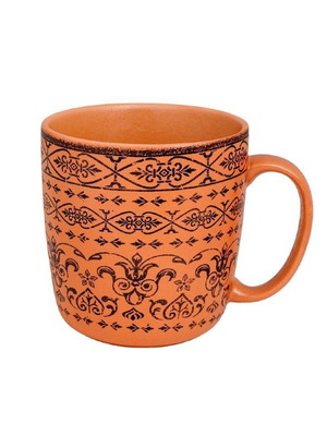 Oriana Ferelli terracotta porcelain mug set of 2 340 ml new