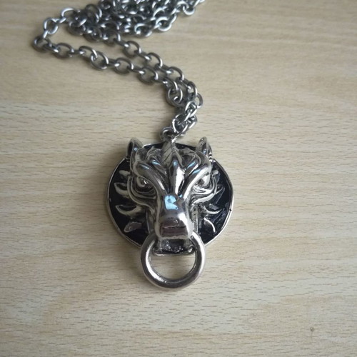 Final Fantasy Vll silver pendant used