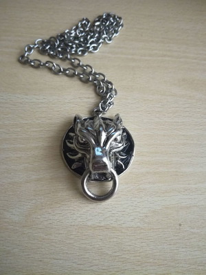 Final Fantasy Vll silver pendant used