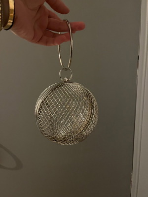 Τσάντα Ball Clutch μεταχειρισμένη, Paris Texas, χειρός με αλυσίδα