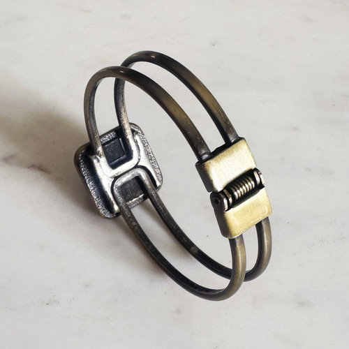 Vintage bracelet with amber 1960s used