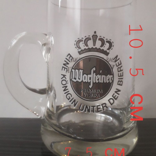Retro Warsteiner 0.2 beer mug used with tiny defect