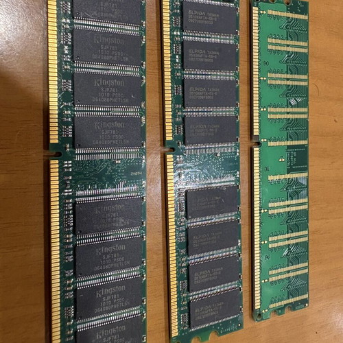 DDR1 RAM 2.5GB pack used, Kingston & Transcend DDR400 PC3200