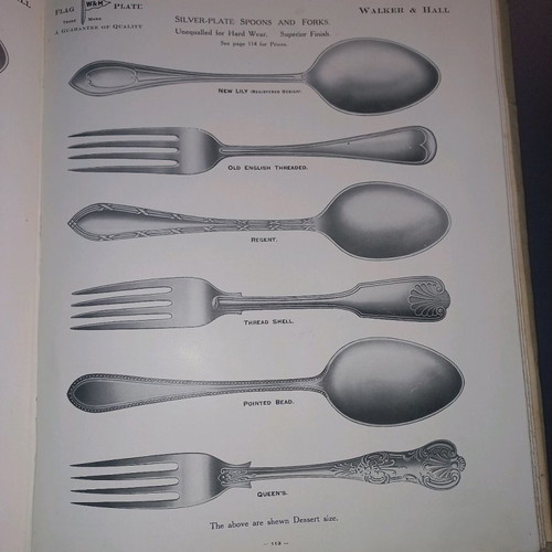 Walker and Hall silverware catalog used