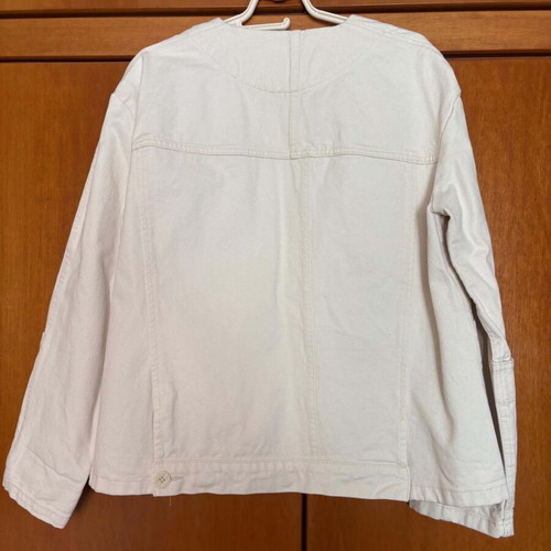 Zara white denim jacket like new, size M
