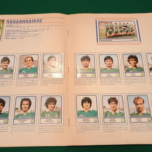 Football 84 Panini used, 100% complete sticker album