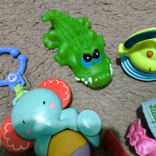 Teether and rattle set like new for babies 0+
