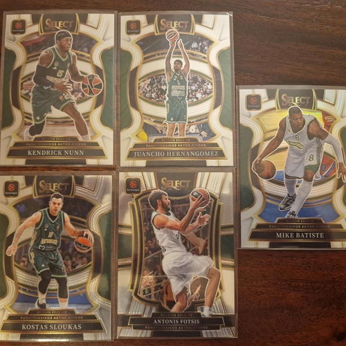 Panini Euroleague Select Panathinaikos lot of 5 cards new