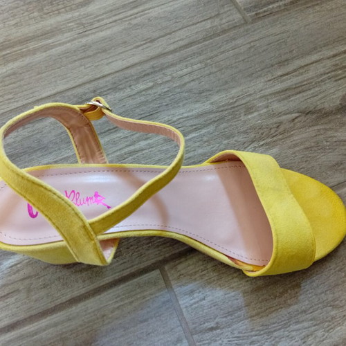Vera Blum suede sandals with block heel, orange