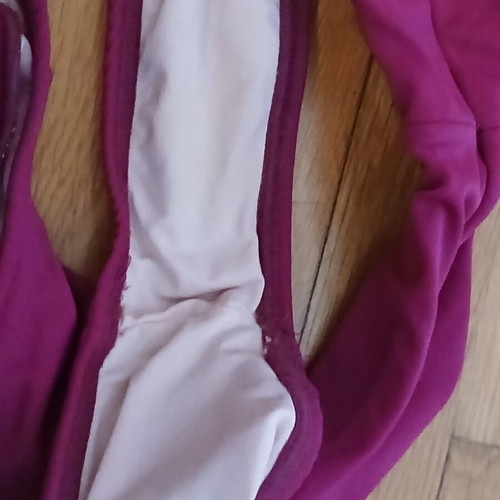 Bubblegun high cut bikini bottom medium used, pink and purple