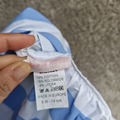 Lapin House baby dress 9 months like new, cotton
