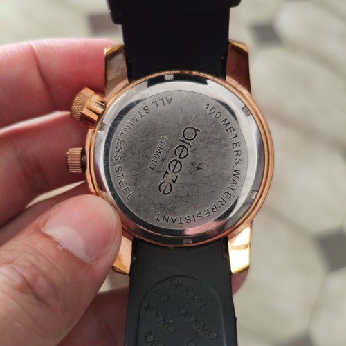 Breeze 100M Rose Gold Black Watch like new