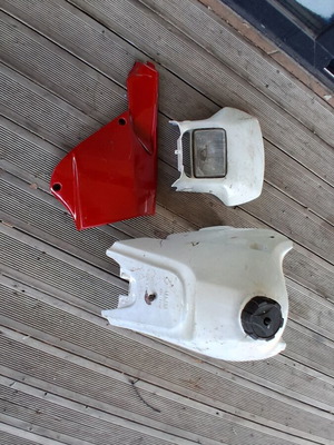 Yamaha TT 600 fuel tank mask headlight plastic used