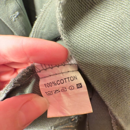 Crop olive demin jacket Celestino like new