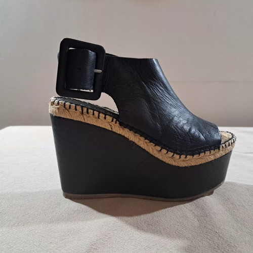 Paloma Barceló Palomitas leather platform sandals size 37 like new