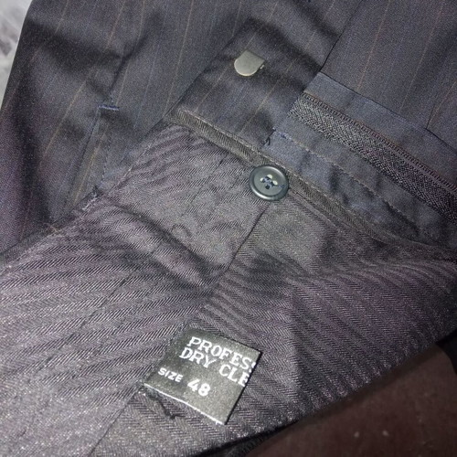 Glou suit used, size 48, dark blue with stripes