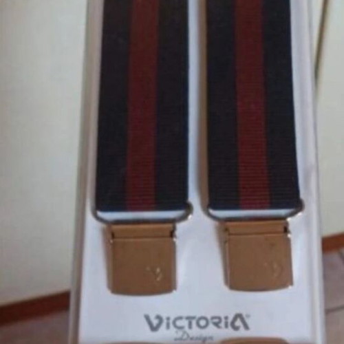 Victoria suspenders new, adjustable, blue