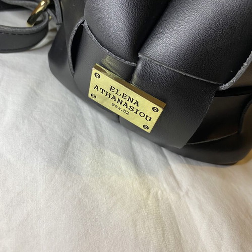 Elena Athanasiou backpack bag, black and grey