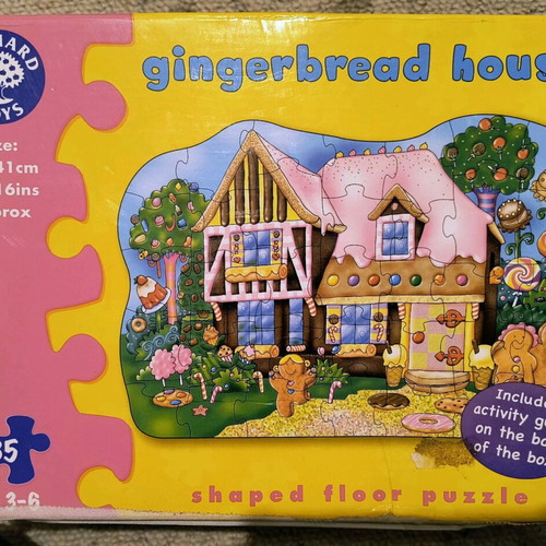 Gingerbread house floor puzzle like new