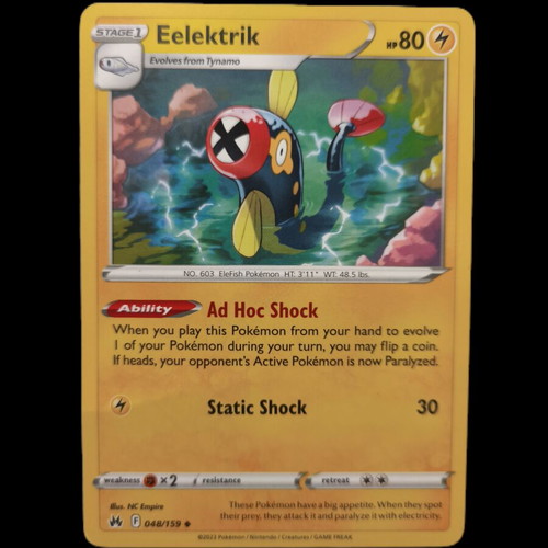 Pokémon Lightning Type Collectible Cards Set