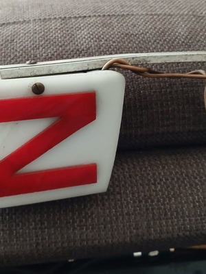 Taxi Sign Zodiac Libra Used, Plastic and Metal Base