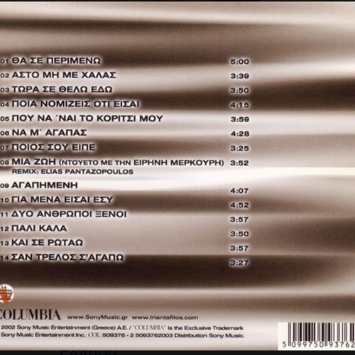 Triantafyllos Gia Mena Eisai Esy CD like new