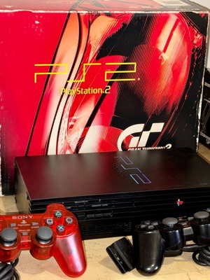 PS2 Fat GT3 Racing Pack Japan употребяван с кутия и аксесоари