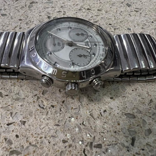 Swatch Irony watch like new, men's, silver