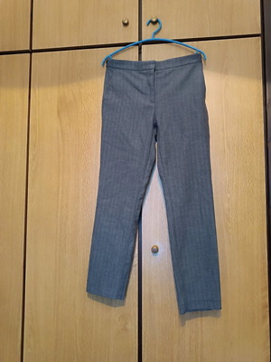 Zara herringbone pants gray size M like new