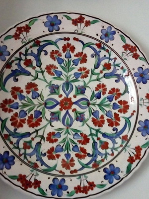 Icaros ceramic decorative plate 34 cm new