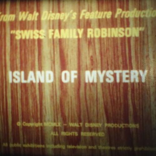 Super 8mm film used "The Island of Mystery" by Disney