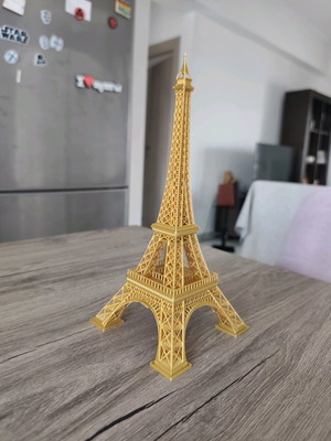 3D Printed Eiffel Tower new decorative gold 24cm
