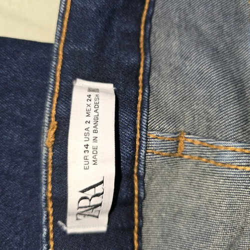 Zara women's jeans used, size 34, blue