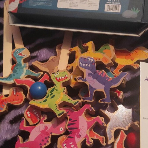 Wooden Balance Game with Dinosaurs new, educational toy