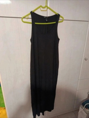 H&M black long dress medium size like new