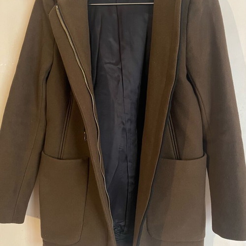 Zara duffle coat used, green, size S
