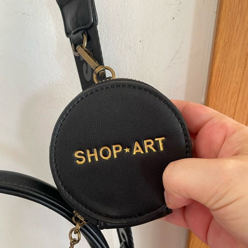 Shop Art shoulder bag new with fringes and tweed design