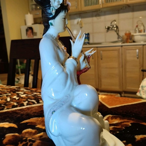 Chinese Porcelain Figure Celestial Maiden used, 28cm
