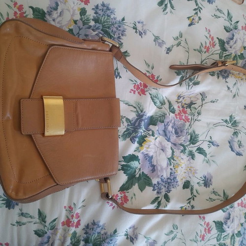 Coccinelle crossbody bag like new, tan color