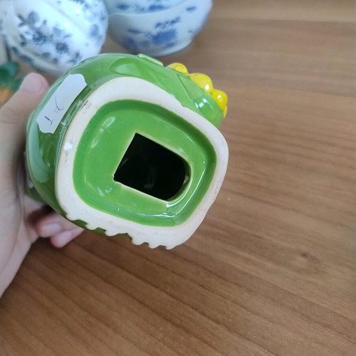 Ceramic Crocodile Money Box like new without stopper